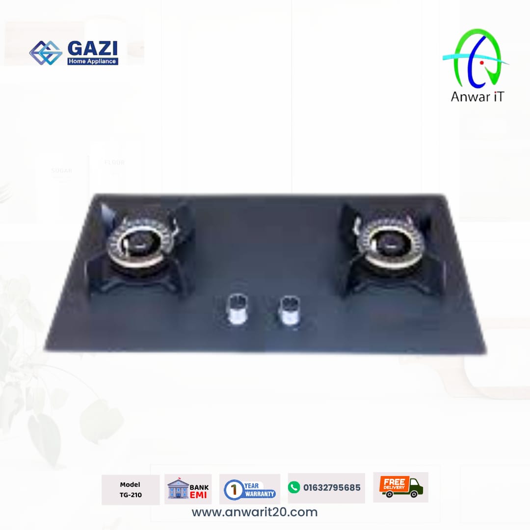 Gazi Smiss TG-210 Fold Gas Stove – Compact, Stylish & Efficient Cooking Companion