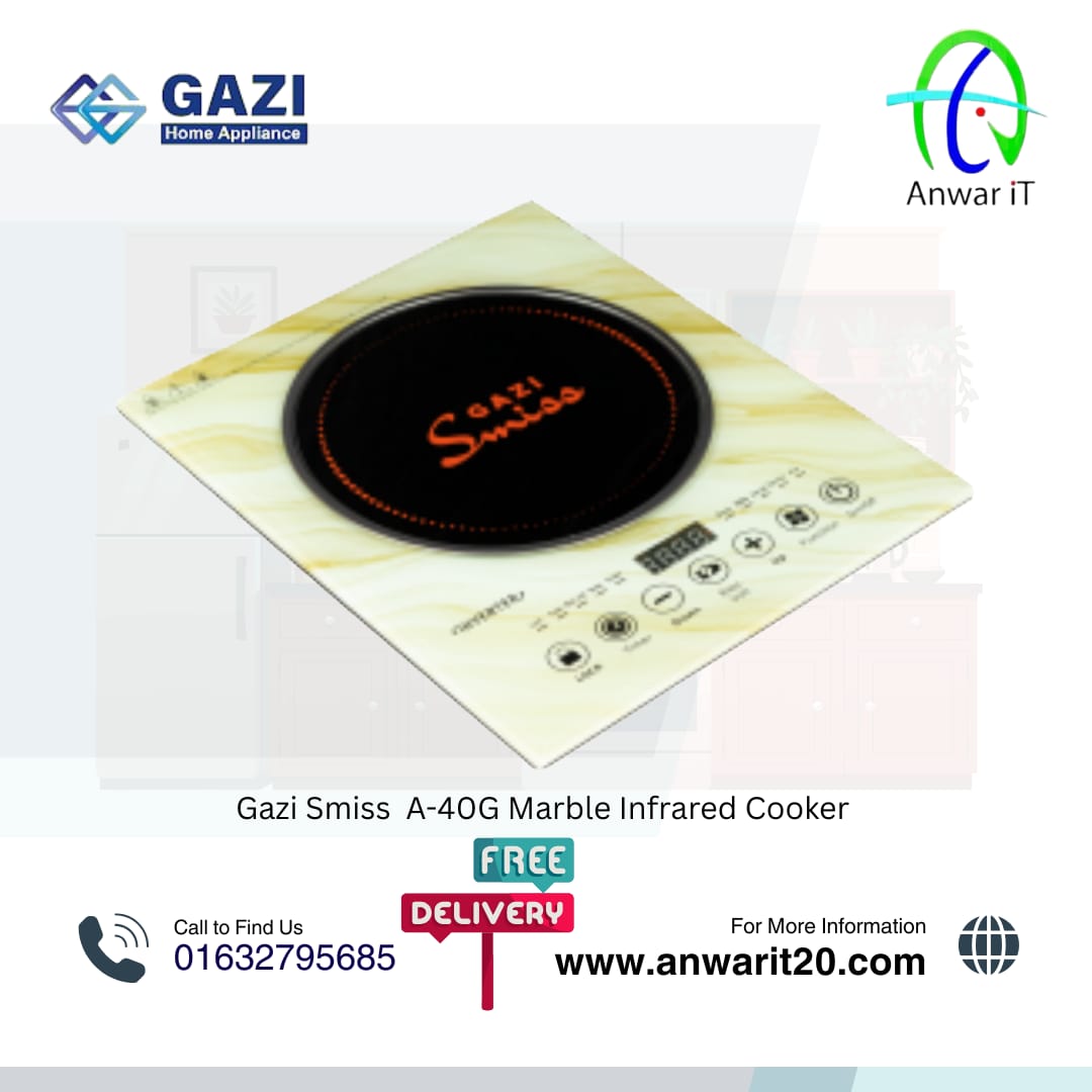 Gazi Smiss  A-40G Marble Infrared Cooker With Inverter 