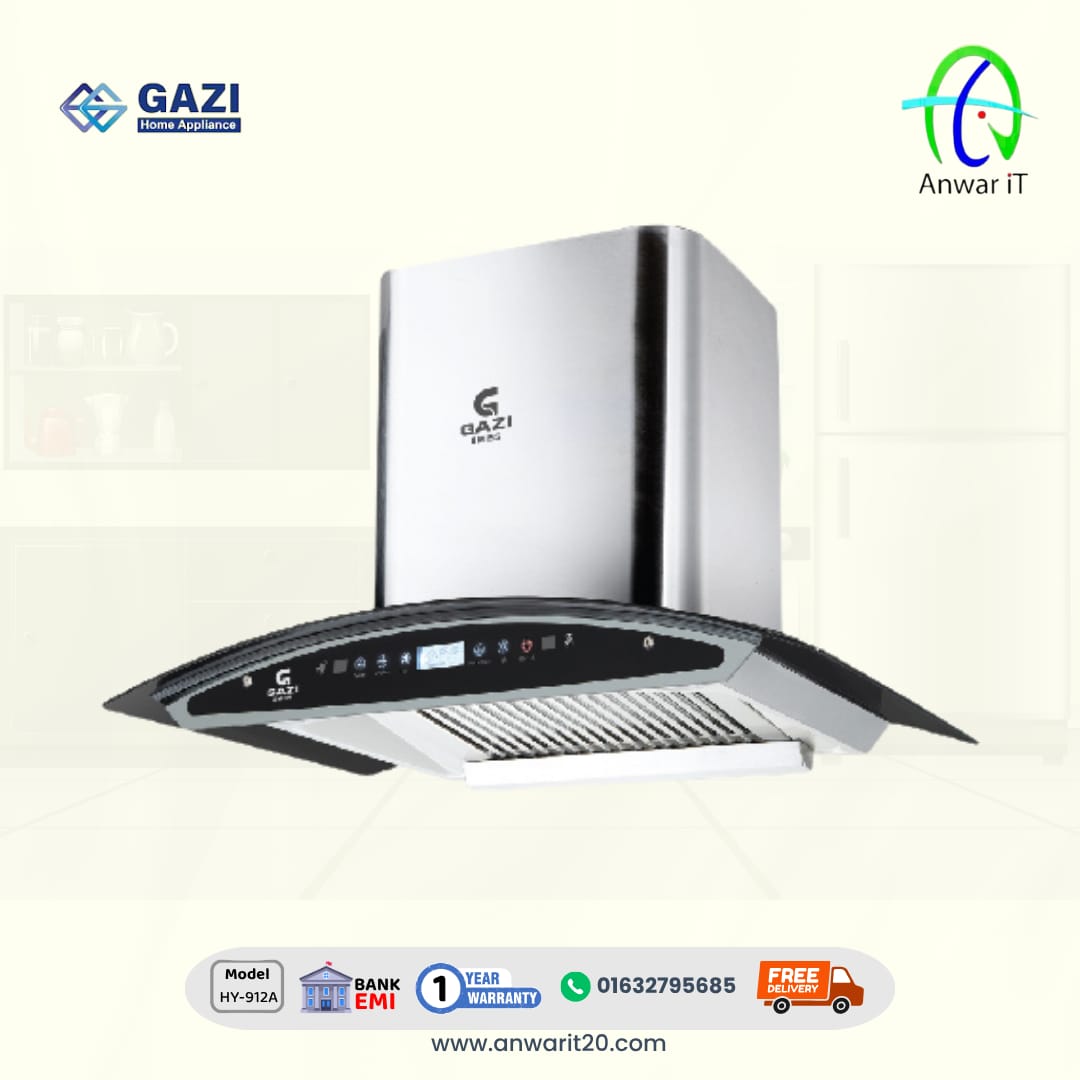 Gazi Smiss HY-912A Kitchen Hood | Smart & Powerful Kitchen Ventilation