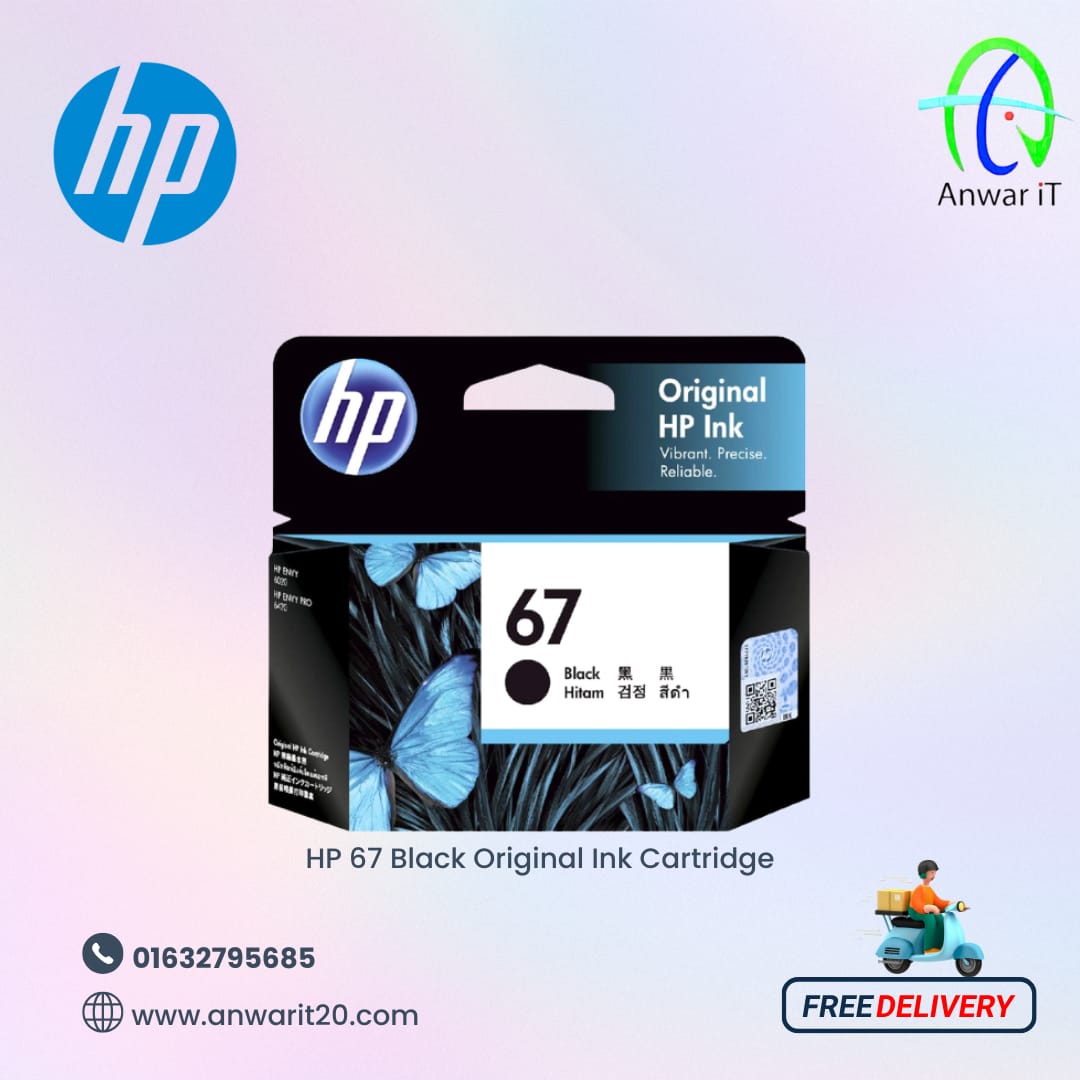 HP 67 Black Original Ink Cartridge