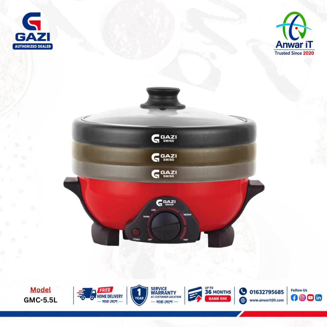 Gazi Smiss GMC-5.5L Smart Multi Cooker | Best Price in Bangladesh