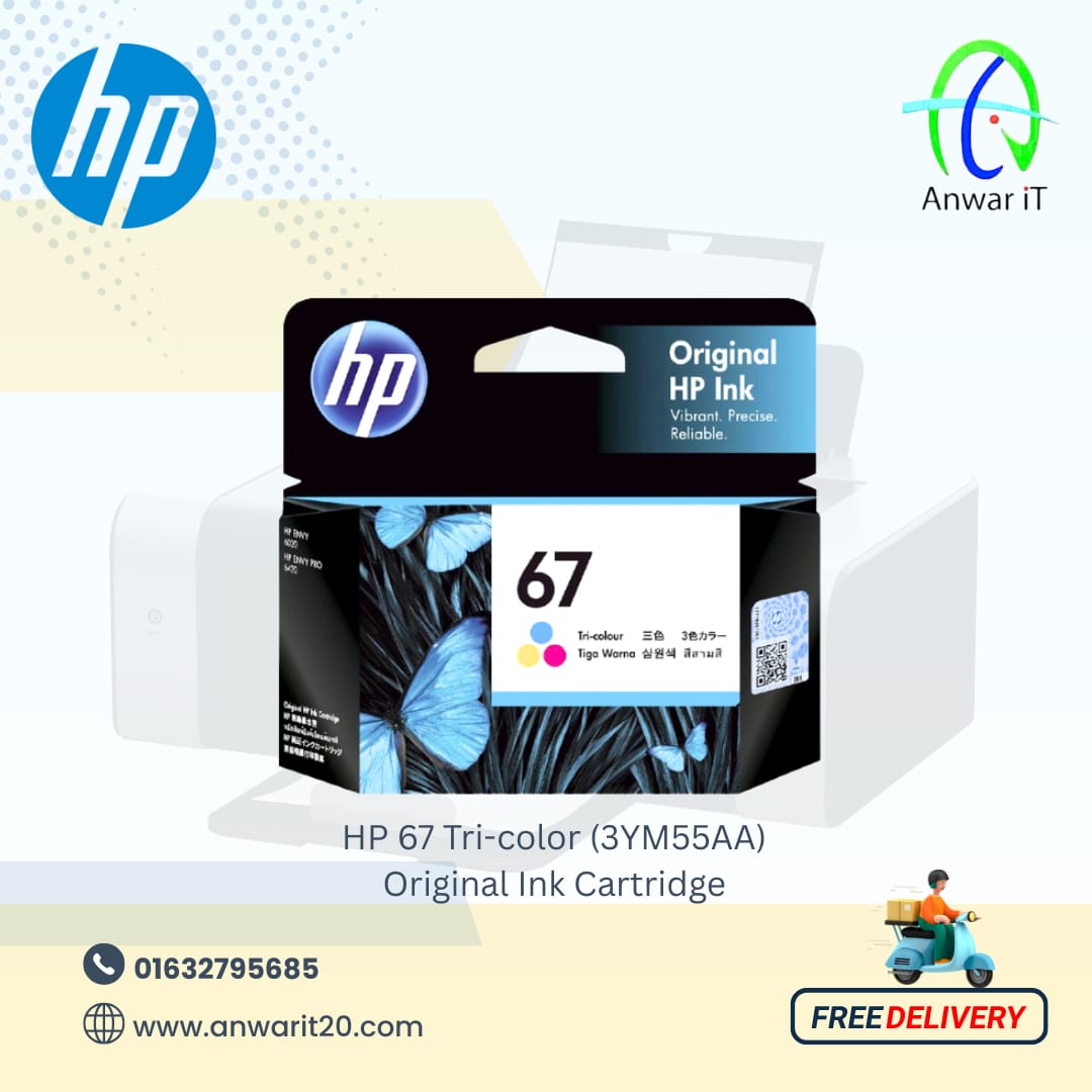 HP 67 Tri-color (3YM55AA) Original Ink Cartridge