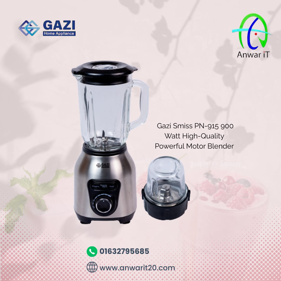  Gazi Smiss PN-915 900 Watt High-Quality Powerful Motor Blender