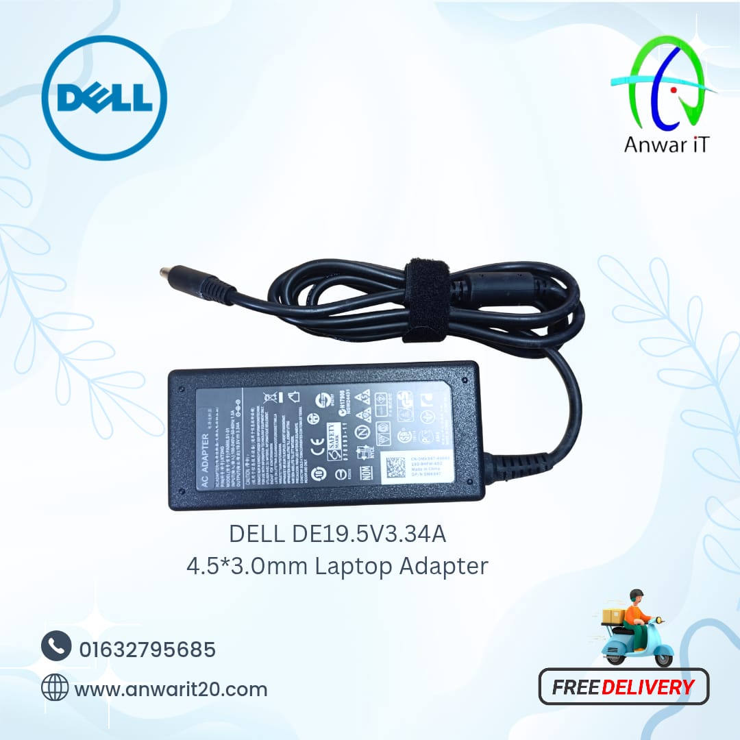 DELL DE19.5V3.34A 4.5*3.0mm Laptop Adapter