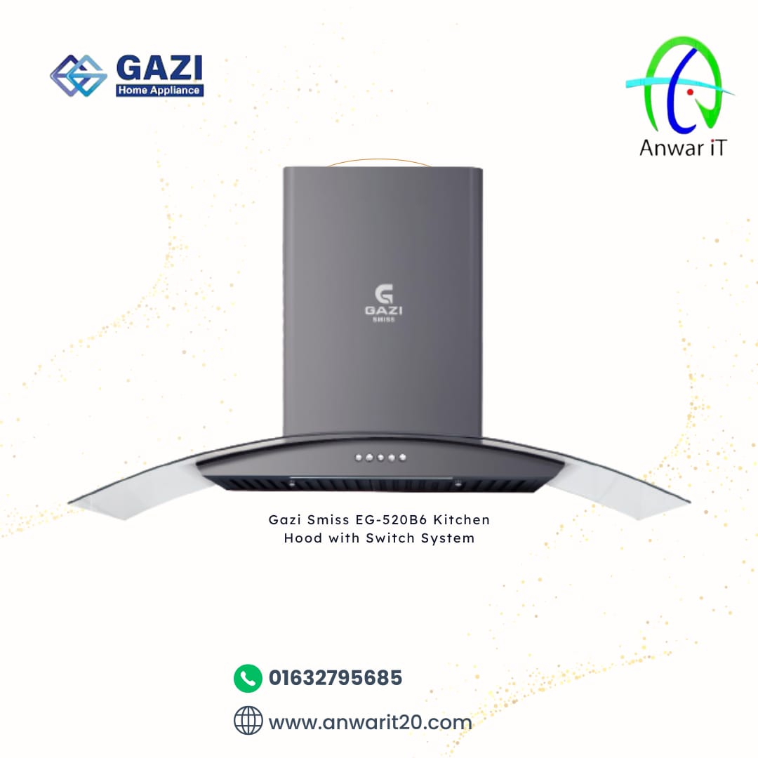 Gazi Smiss EG-520B6 Kitchen Hood with Switch System