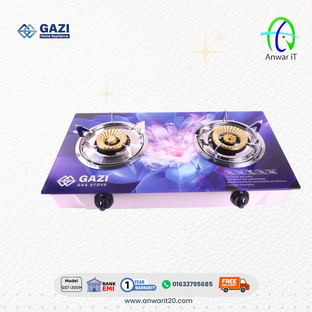 Gazi GST-200H  Gas Stove – High Performance Durable Cooking Stove for Efficient Daily Use
