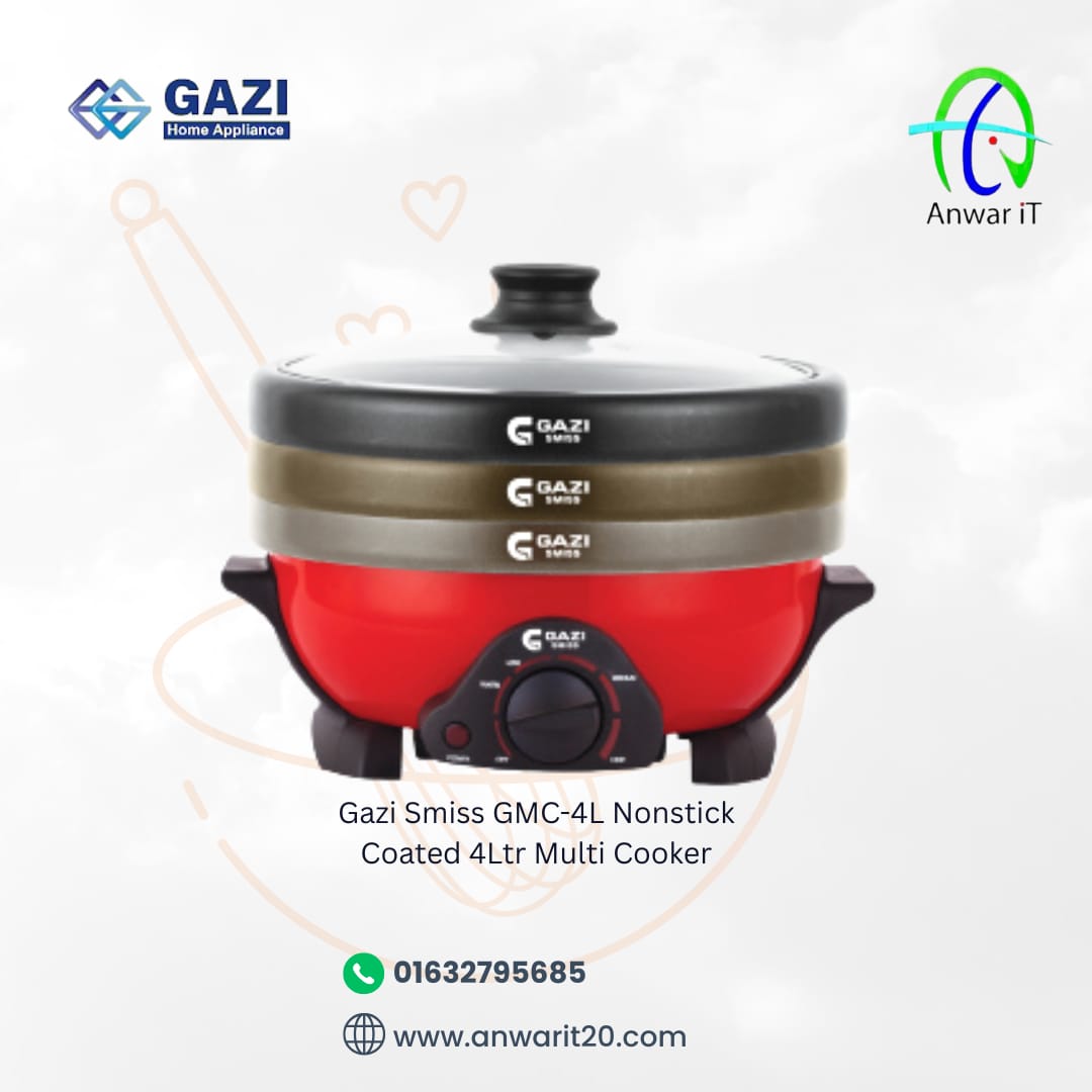 Gazi Smiss GMC-4L Nonstick Coated 4Ltr Multi Cooker