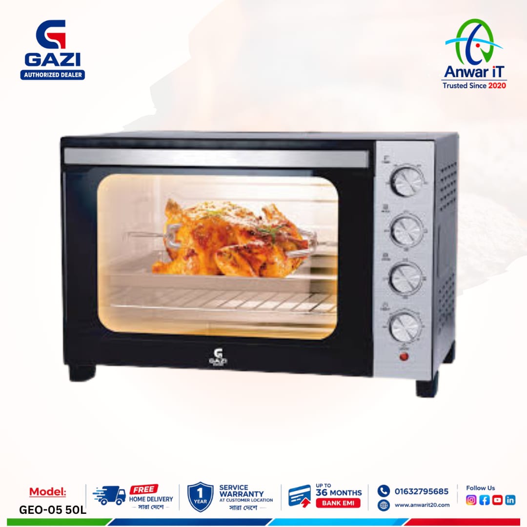 Gazi Smiss GEO-05 50L Electric Oven – Smart Baking & Cooking Solution