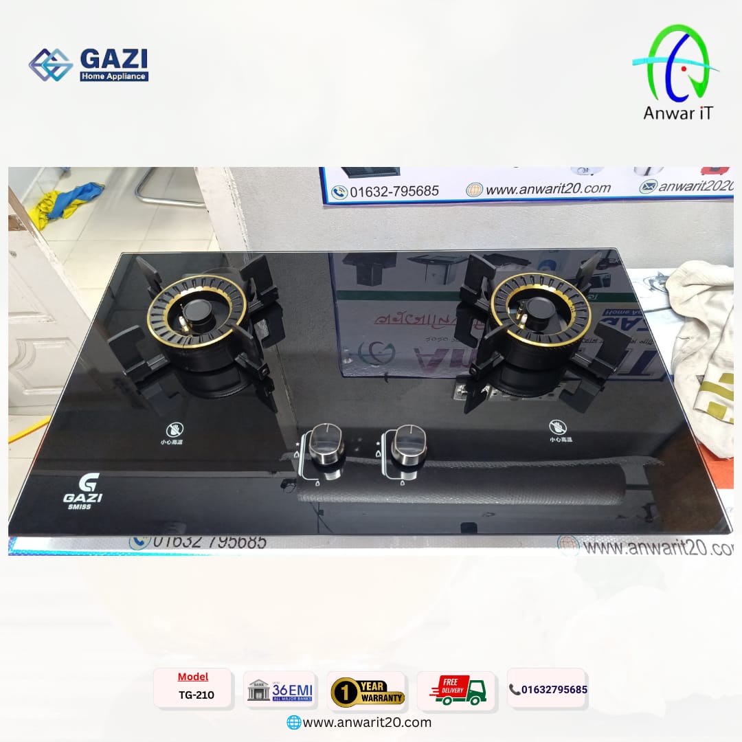 Gazi Smiss TG-210 Fold Gas Stove – Compact, Stylish & Efficient Cooking Companion 5