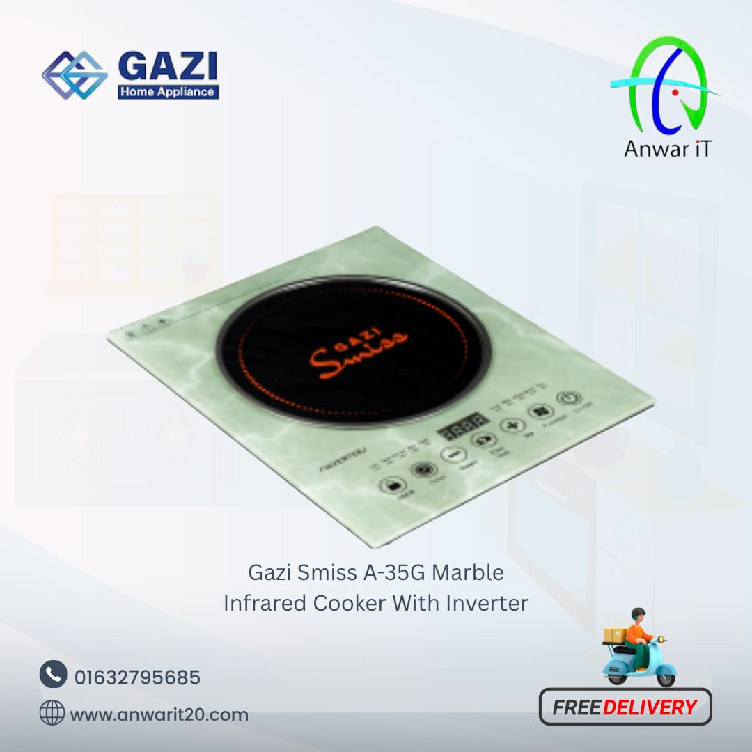 Gazi Smiss A-35G Marble Infrared Cooker With Inverter