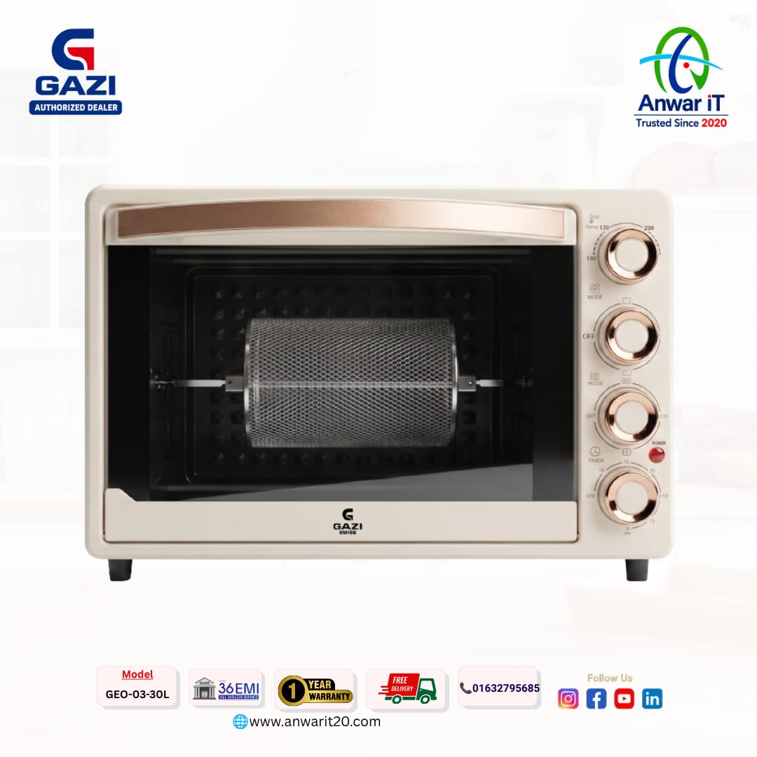 Gazi Smiss GEO-03 30L Electric Oven – Premium Electric Oven in Bangladesh