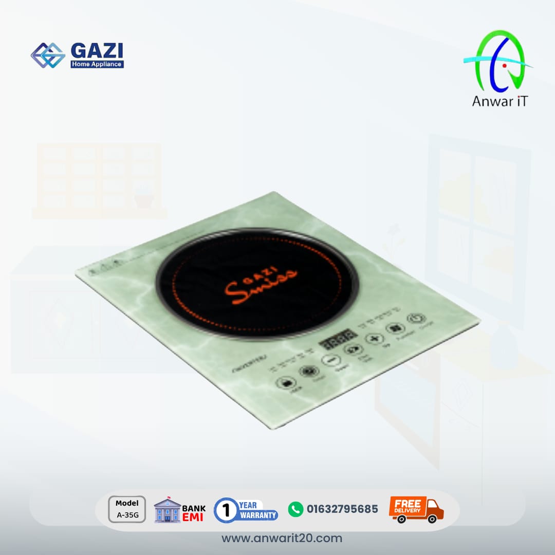Gazi Smiss A-35G Marble Infrared Cooker | 2000W Smart Energy Saving Touch Cooker