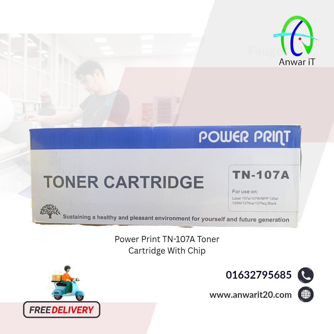 Power Print TN-107A Toner Cartridge With Chip