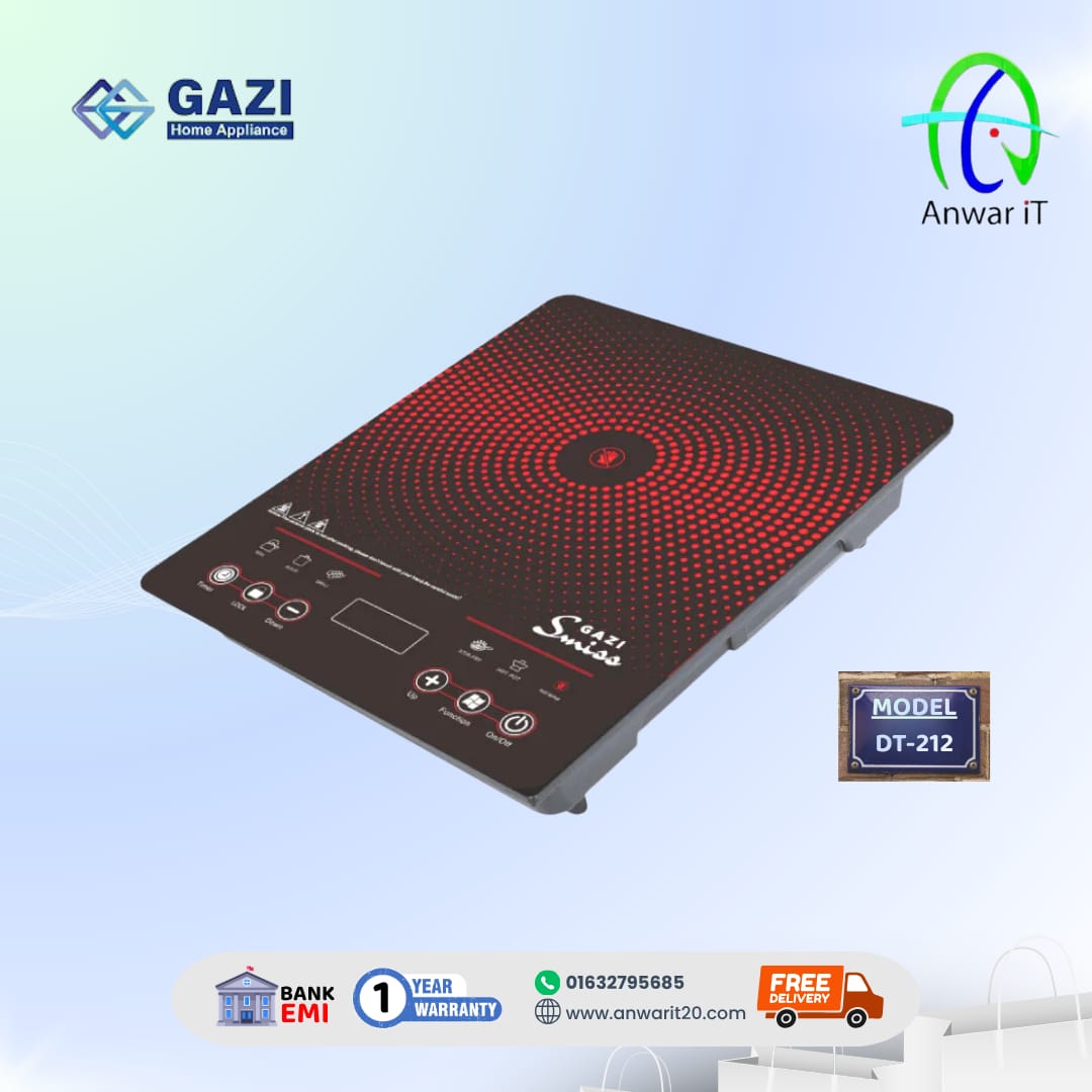 Gazi Smiss Infrared Cooker DT-212 | Energy Saving & High Performance Cooker