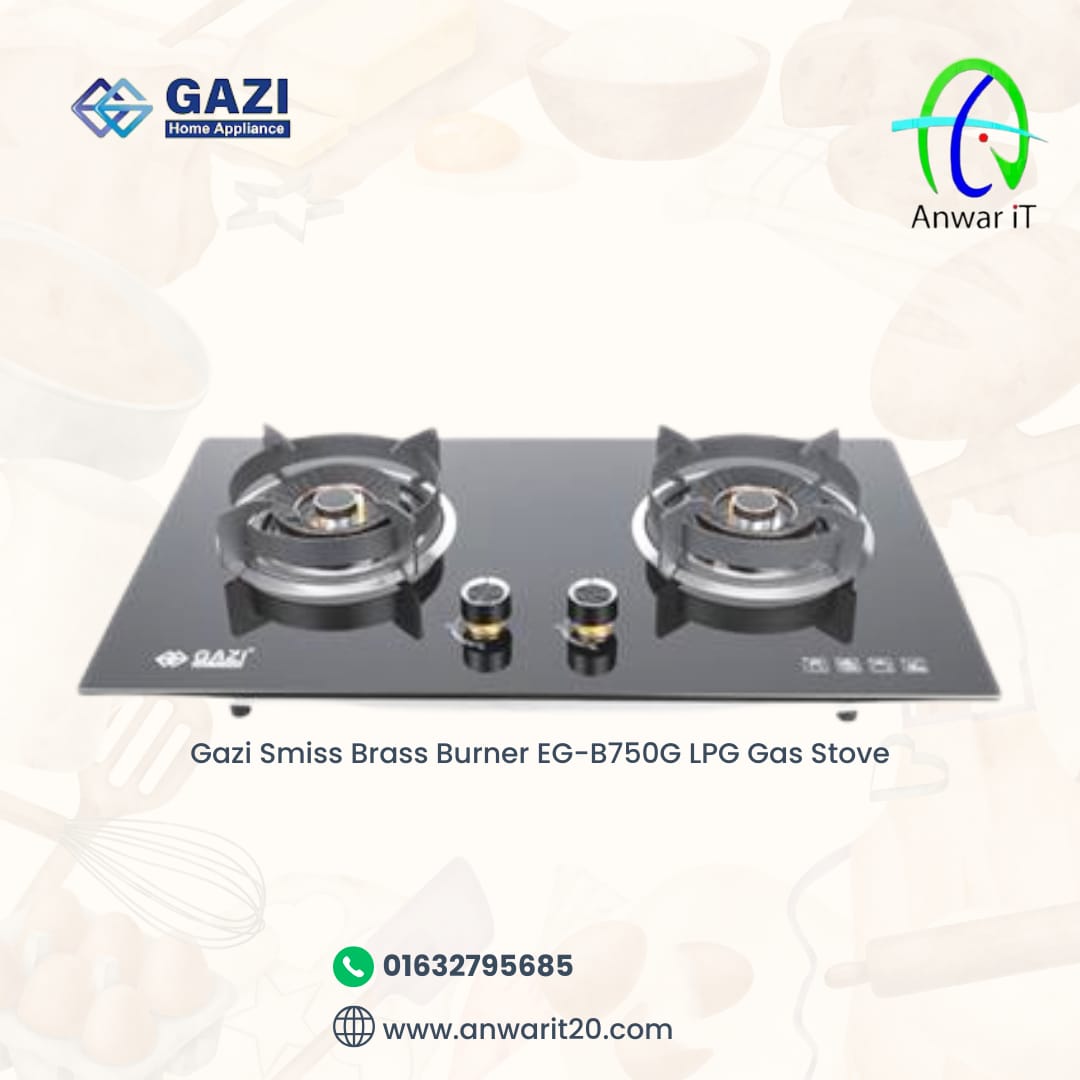 Gazi Smiss Brass Burner EG-B750G LPG Gas Stove