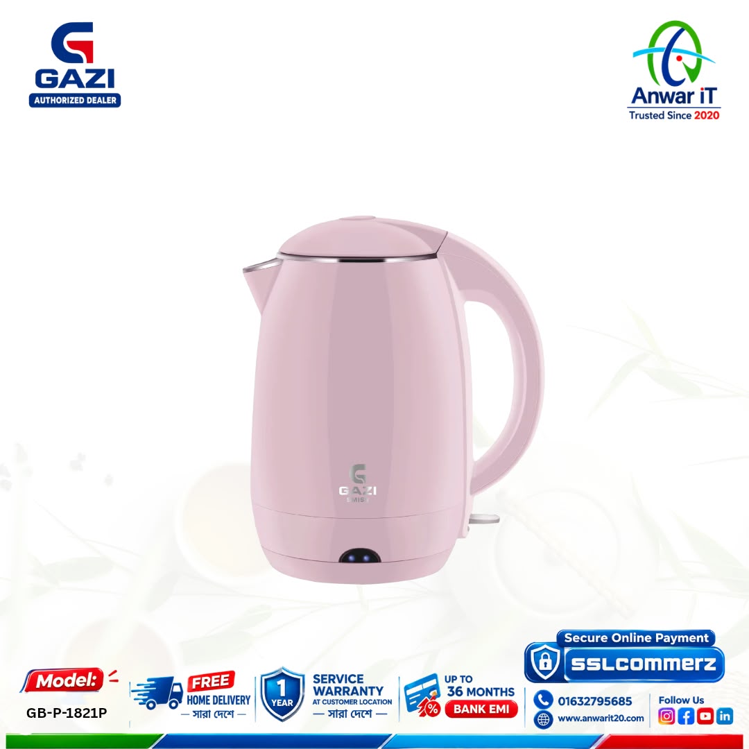 Gazi Smiss GB-P-1821P Electric Kettle