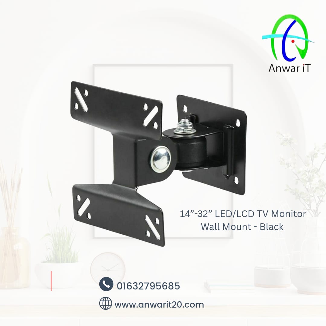  14”-32” LED/LCD TV Monitor Wall Mount - Black