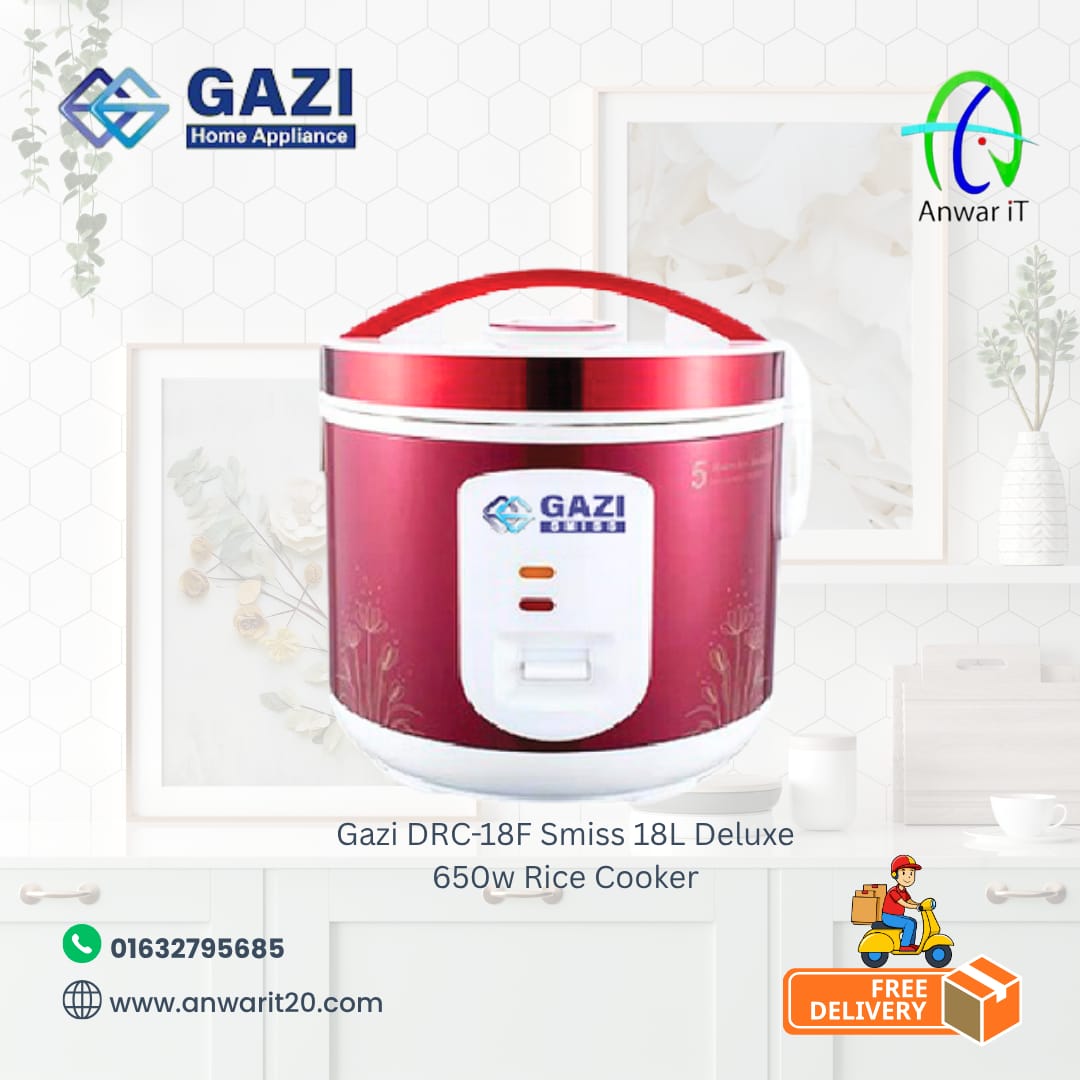 Gazi DRC-18F Smiss 18L Deluxe 650w Rice Cooker