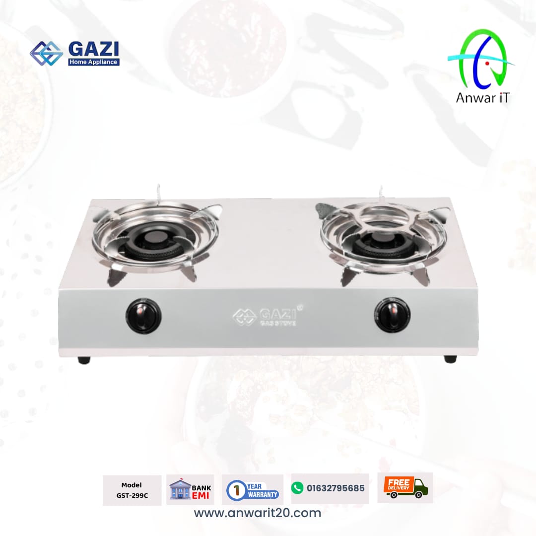 Gazi GST-299C Gas Stove – Modern Design, Strong Performance & Best Value