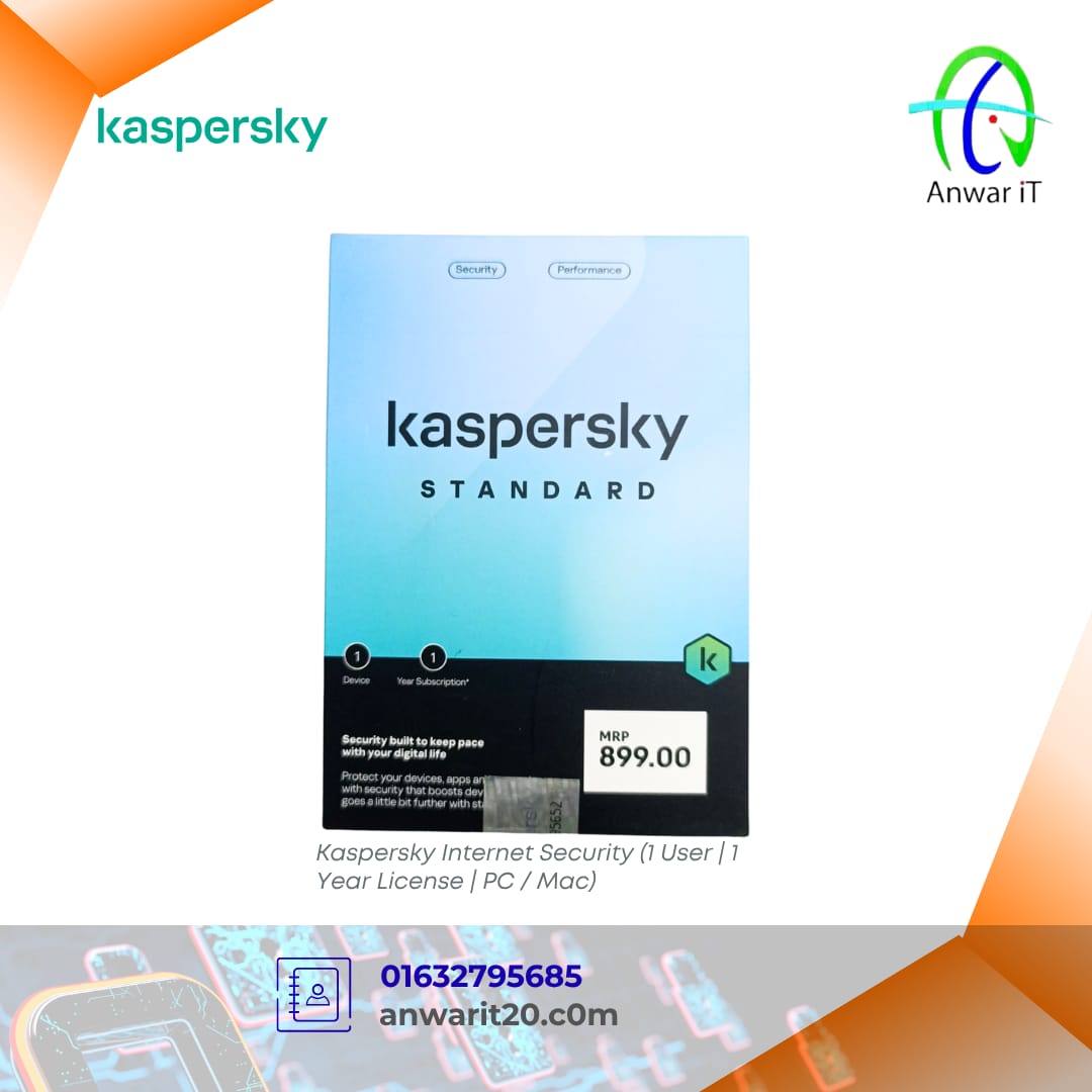Kaspersky Internet Security (1 User | 1 Year License | PC / Mac)