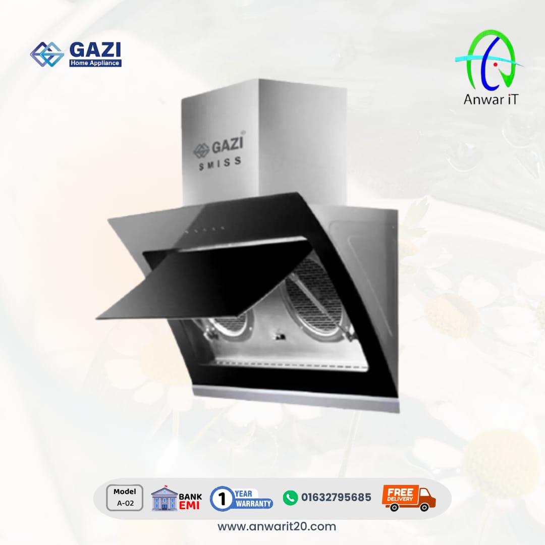 Gazi Smiss A-02 Kitchen Hood | Smart & Powerful Kitchen Ventilation