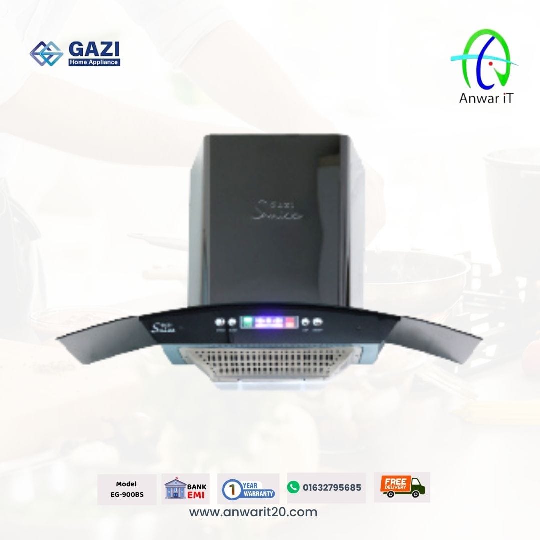 Gazi Smiss EG-900BS Kitchen Hood – Smart Smoke-Free Kitchen Solution