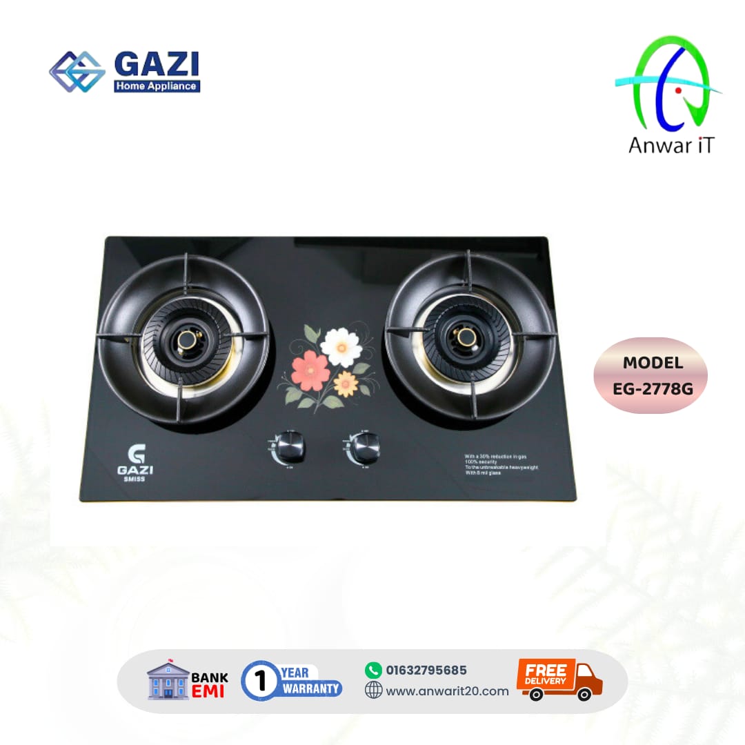 Gazi Smiss Gas Stove EG-2778G | High Performance & Durable