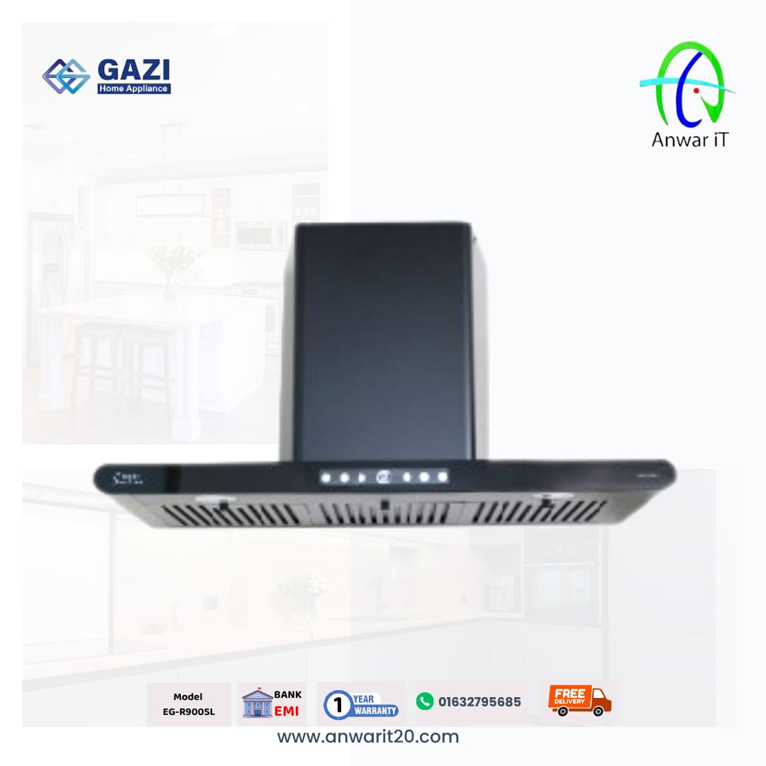 Gazi Smiss EG-R900SL Kitchen Hood | Powerful & Modern Chimney Hood
