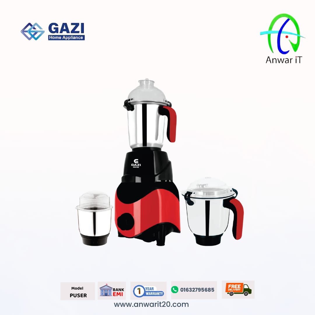 Gazi Smiss PUSER Mixer Grinder – Powerful & Reliable