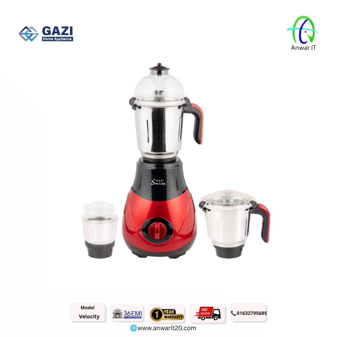 Gazi Smiss Velocity Mixer Grinder | Powerful & Premium Kitchen Performance