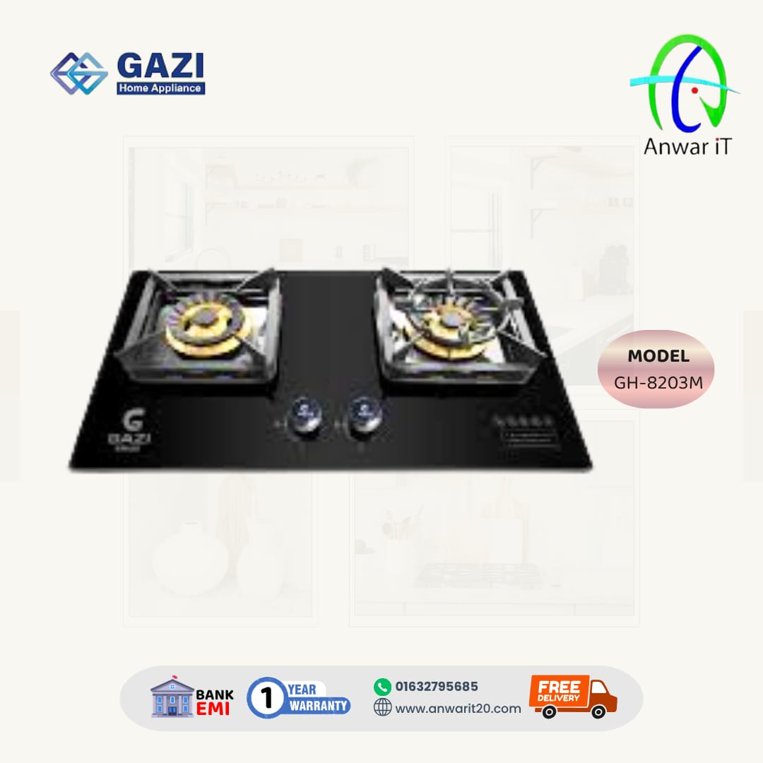 Gazi Smiss GH-8203M Gas Stove | High-Performance & Durable Cooker