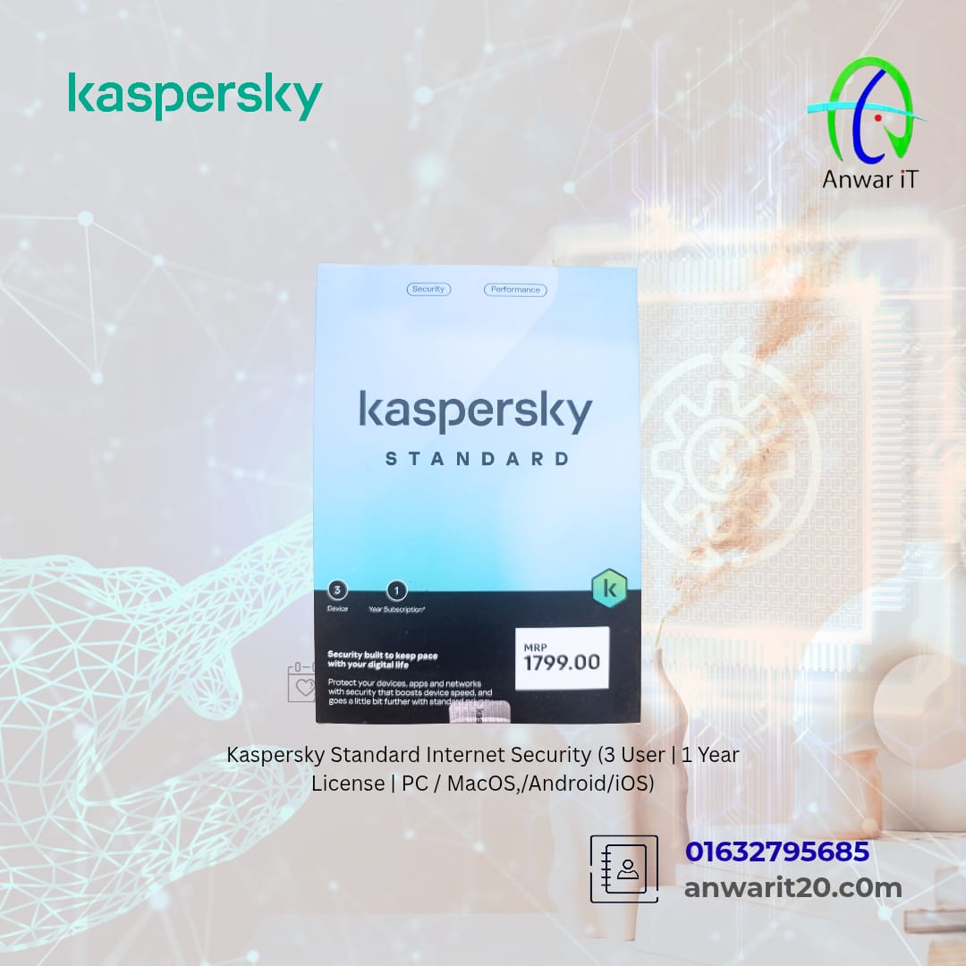 Kaspersky Internet Security 2022 (3 User | 1 Year License | PC / MacOS,/Android/iOS)