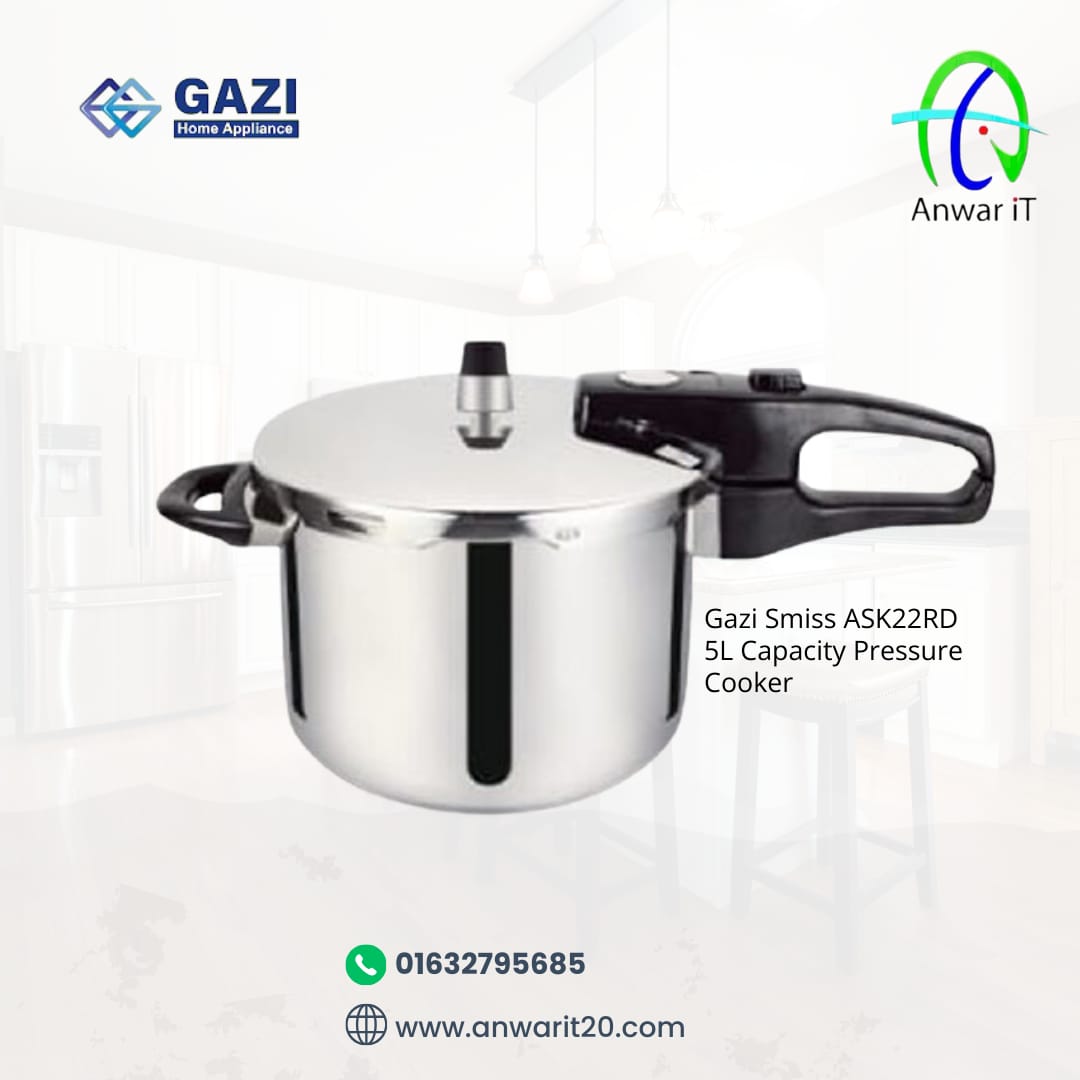 Gazi Smiss ASK22RD 5L Capacity Pressure Cooker
