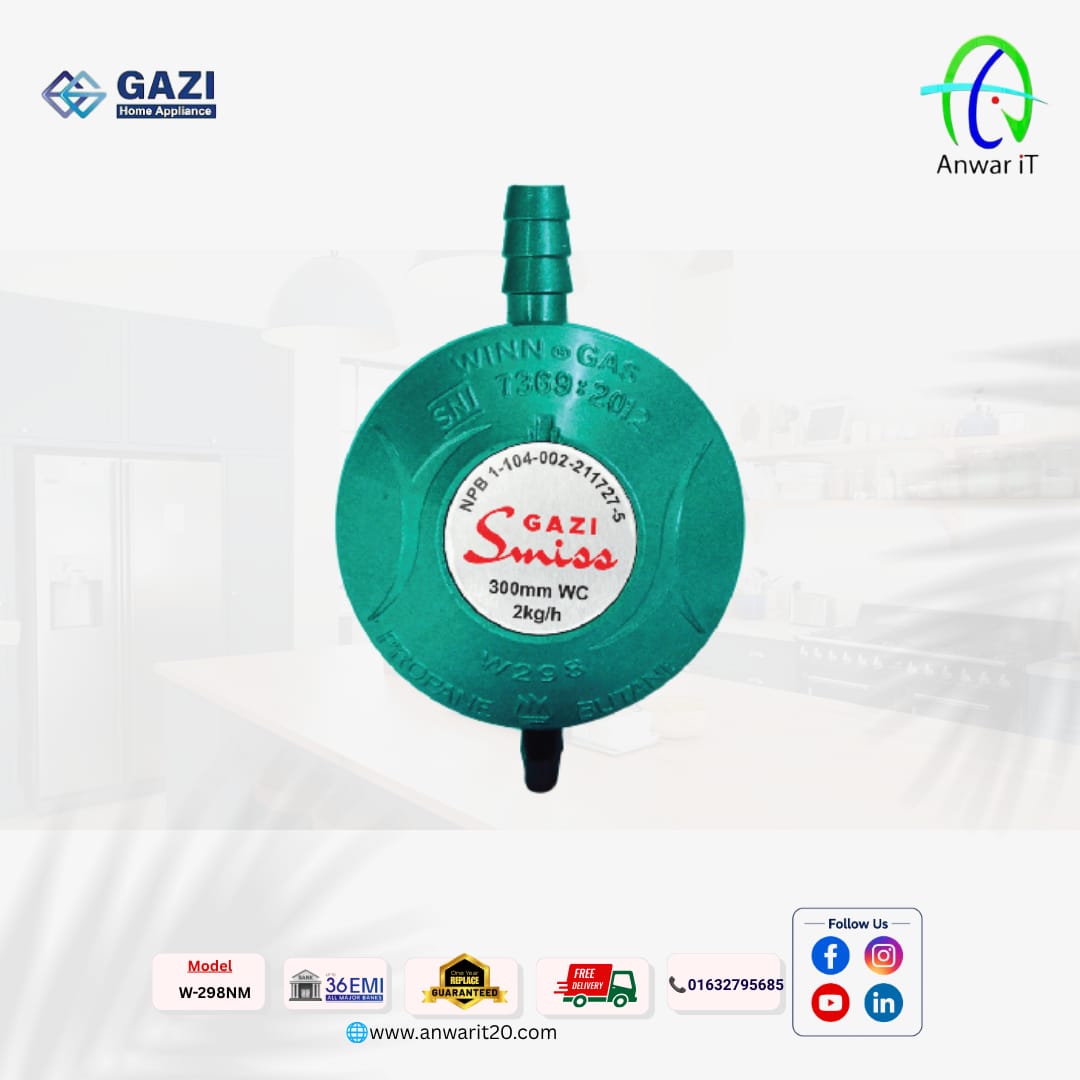 Gazi Smiss W-298NM LPG Gas Regulator – Safe & Reliable Gas Control