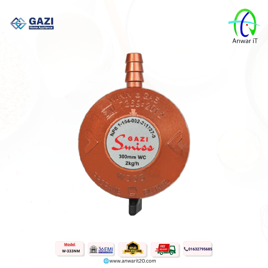 Gazi Smiss W-333NM LPG Safety Gas Regulator
