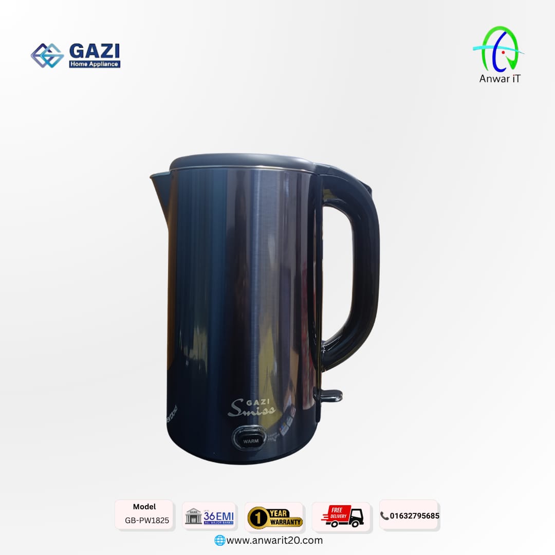 Gazi Smiss GB-PW1825 Electric Kettle with Keep Warm Function – 1.8L