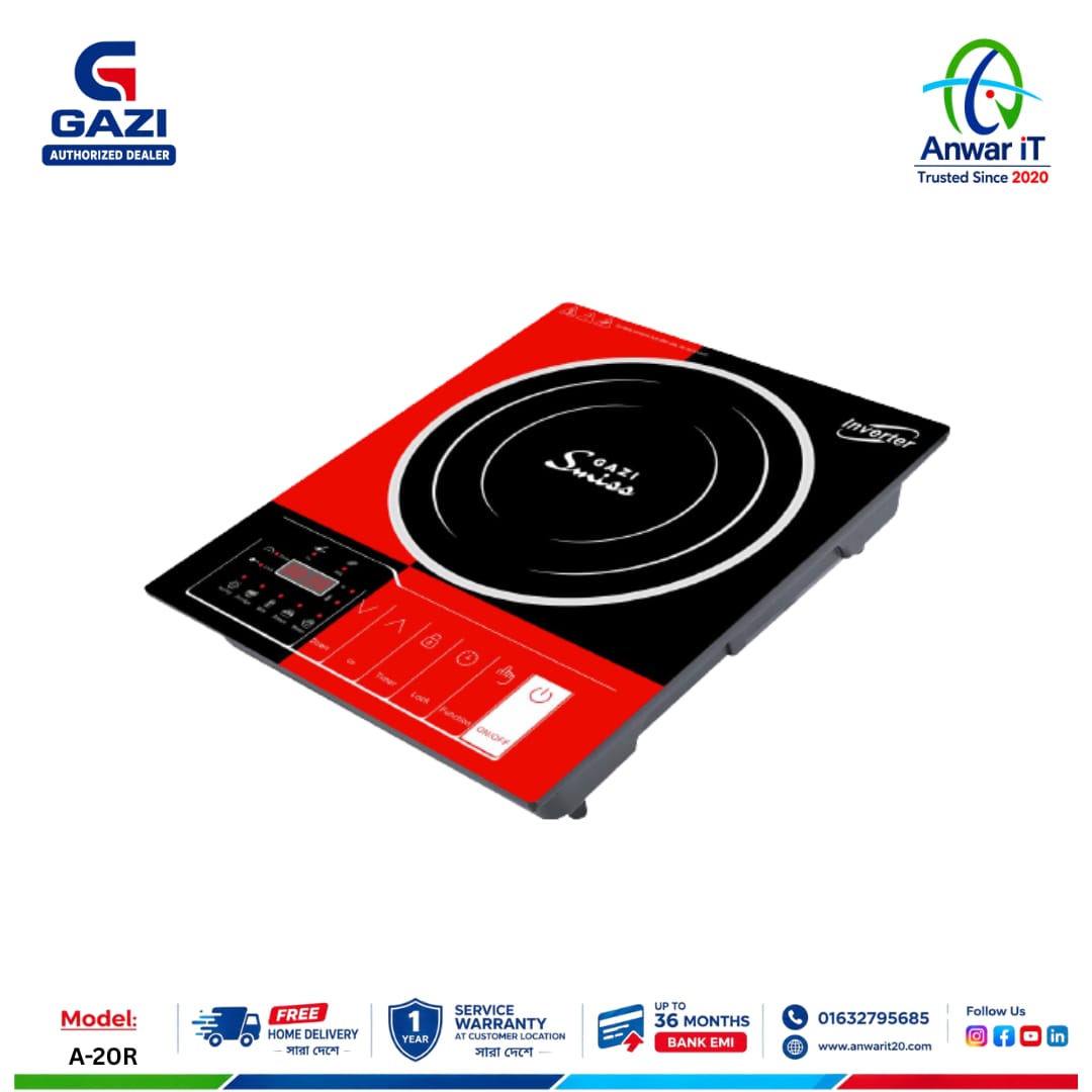 Gazi Smiss A-20R Induction Cooker – Smart & Fast Cooking Solution 