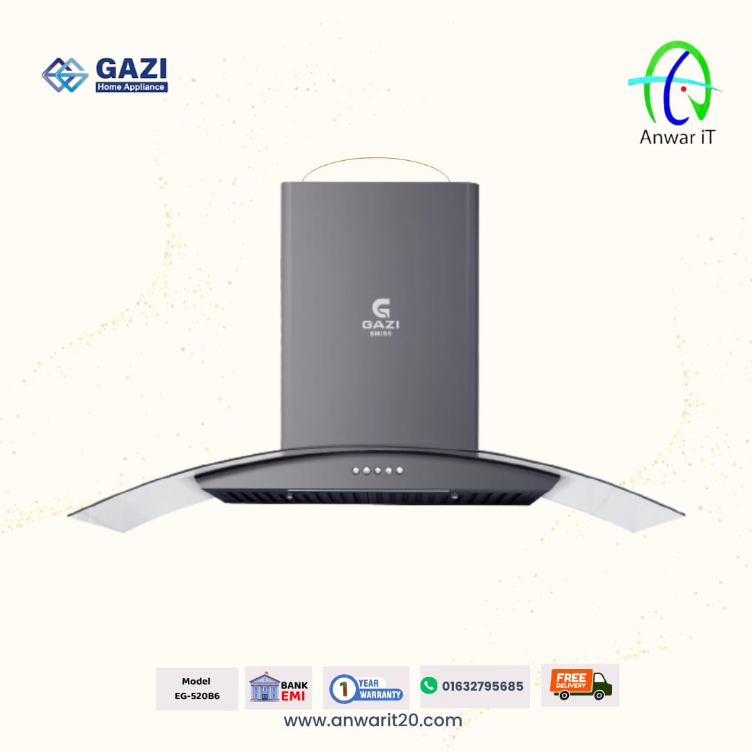 Gazi Smiss EG-520B6 Kitchen Hood – Smart & Stylish Ventilation