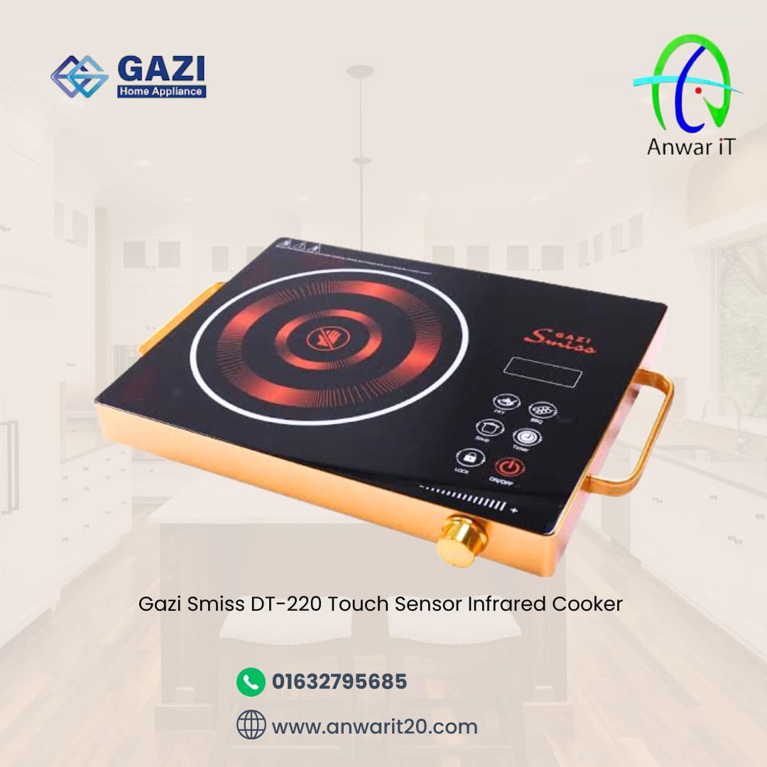 Gazi Smiss DT-220 Touch Sensor Infrared Cooker 