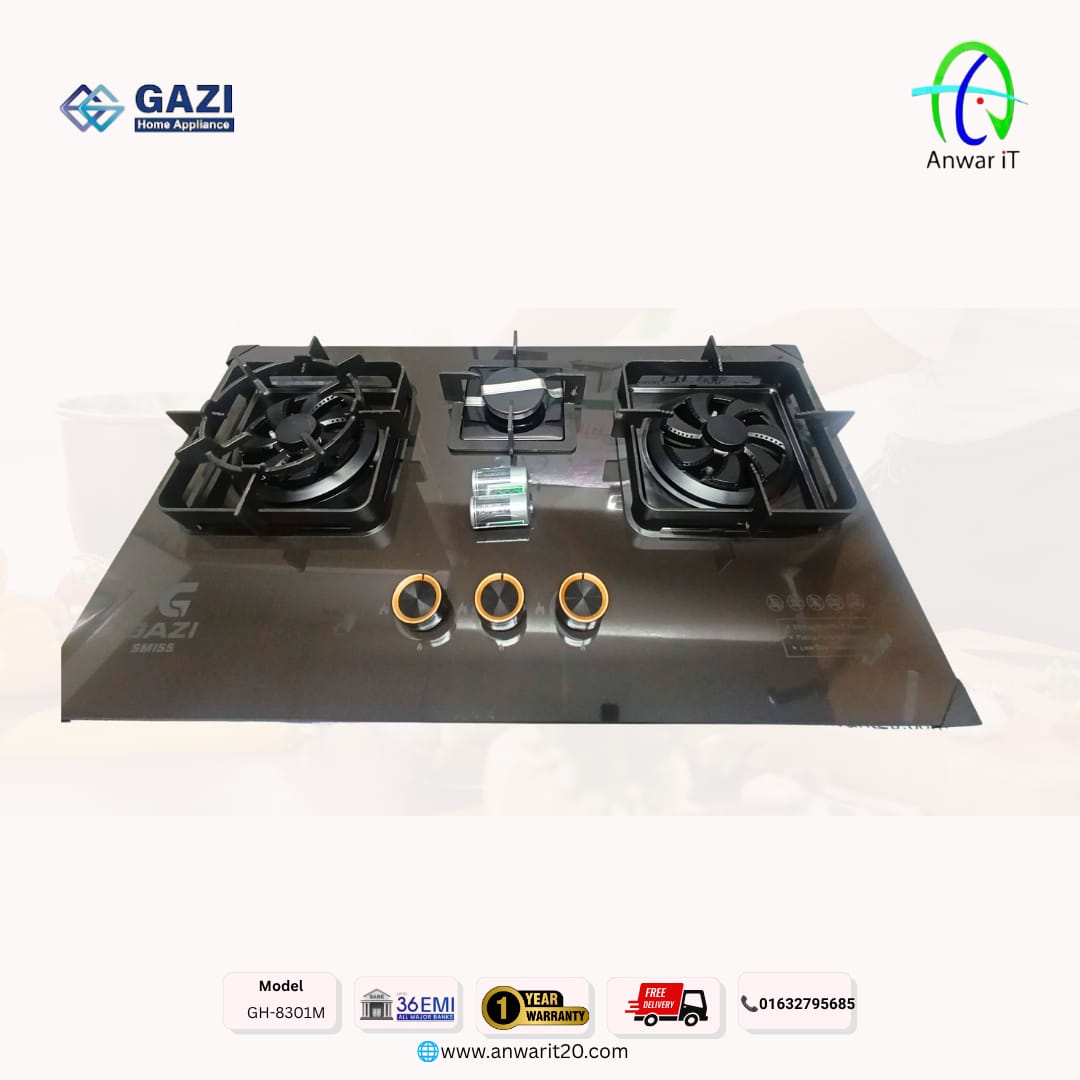 Gazi Smiss GH-8301M – Stylish & Durable Premium Gas Stove 2